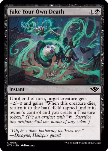 Fake Your Own Death (87), Outlaws of Thunder Junction — Magic card price