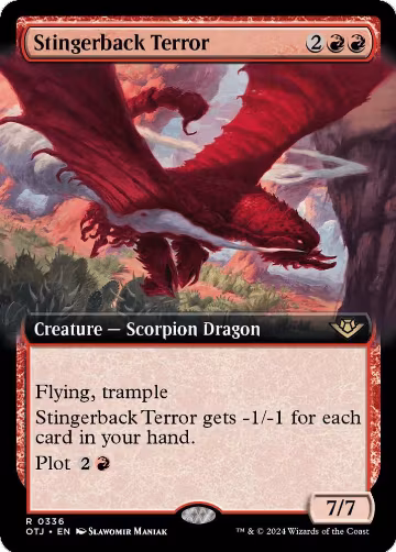 Stingerback Terror (Extended Art) (336), Outlaws of Thunder Junction — Magic card price