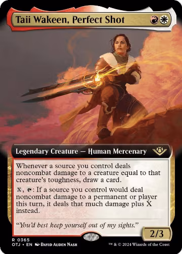 Taii Wakeen, Perfect Shot (Extended Art) (365), Outlaws of Thunder Junction — Magic card price