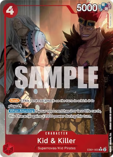 Kid & Killer (Alternate Art) (EB01-003), Extra Booster: Memorial Collection — One Piece card price