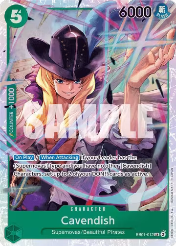 Cavendish (EB01-012), Extra Booster: Memorial Collection — One Piece card price