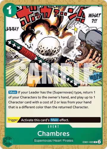 Chambres (EB01-020), Extra Booster: Memorial Collection — One Piece card price