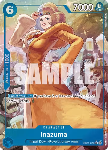 Inazuma (Alternate Art) (EB01-022), Extra Booster: Memorial Collection — One Piece card price