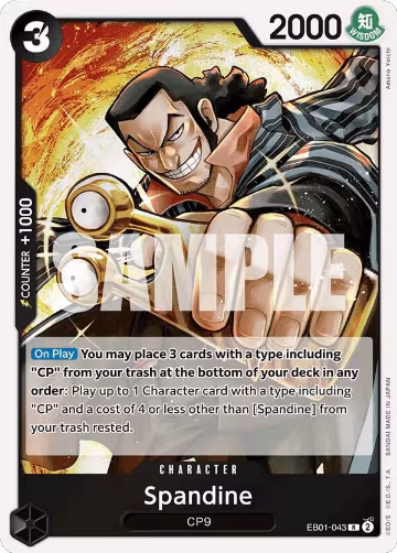 Spandine (EB01-043), Extra Booster: Memorial Collection — One Piece card price