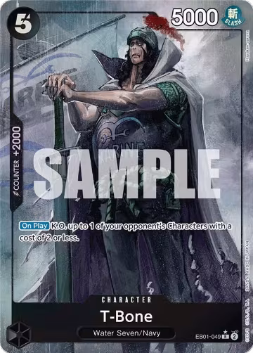 T-Bone (Alternate Art) (EB01-049), Extra Booster: Memorial Collection — One Piece card price