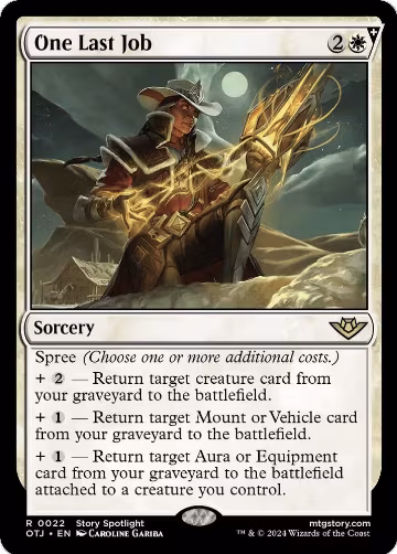 One Last Job (22), Outlaws of Thunder Junction — Magic card price