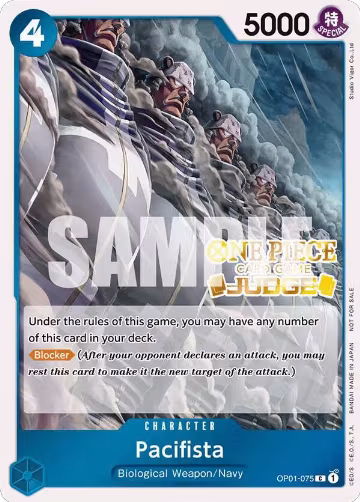 Pacifista (Judge Pack Vol. 3) (OP01-075), One Piece Promotion Cards — One Piece card price