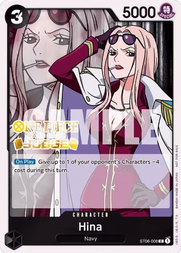 Hina (Judge Pack Vol. 3) (ST06-008), One Piece Promotion Cards — One Piece card price