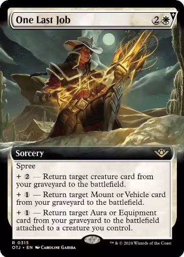 One Last Job (Extended Art) (315), Outlaws of Thunder Junction — Magic card price