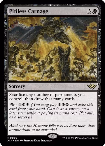 Pitiless Carnage (98), Outlaws of Thunder Junction — Magic card price