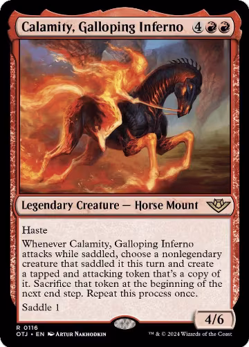 Calamity, Galloping Inferno (116), Outlaws of Thunder Junction — Magic card price