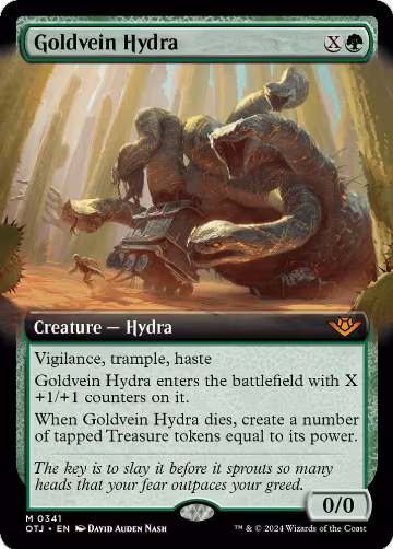 Goldvein Hydra (Extended Art) (341) — card price