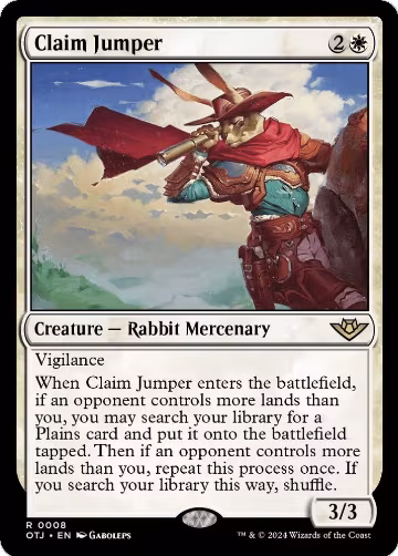 Claim Jumper (8), Outlaws of Thunder Junction — Magic card price