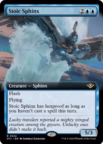 Stoic Sphinx (Extended Art) (322), Outlaws of Thunder Junction — Magic card price