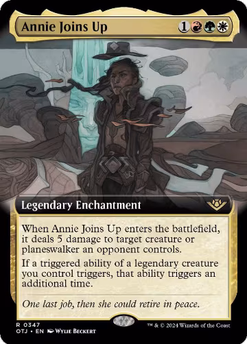 Annie Joins Up (Extended Art) (347), Outlaws of Thunder Junction — Magic card price