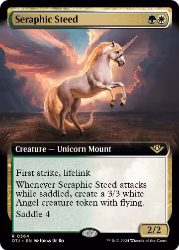 Seraphic Steed (Extended Art) (364), Outlaws of Thunder Junction — Magic card price