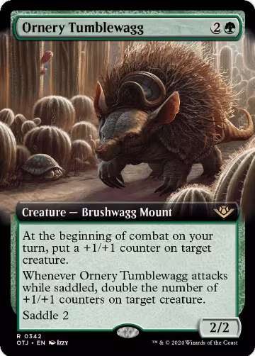 Ornery Tumblewagg (Extended Art) (342), Outlaws of Thunder Junction — Magic card price