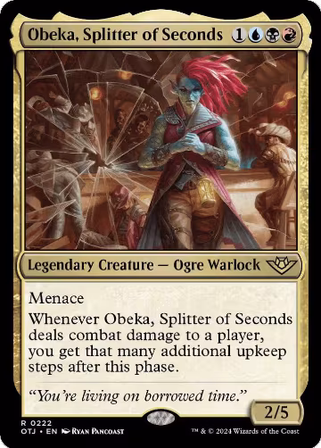 Obeka, Splitter of Seconds (222), Outlaws of Thunder Junction — Magic card price