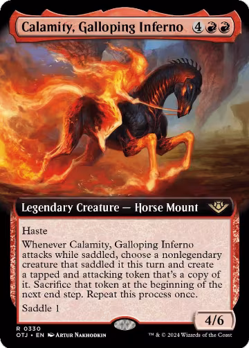 Calamity, Galloping Inferno (Extended Art) (330), Outlaws of Thunder Junction — Magic card price