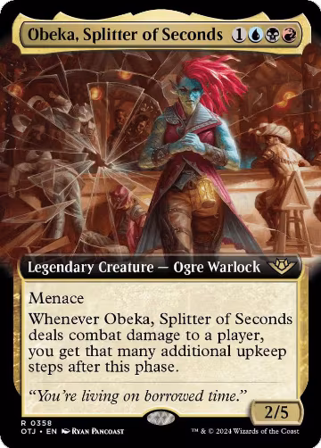 Obeka, Splitter of Seconds (Extended Art) (358), Outlaws of Thunder Junction — Magic card price