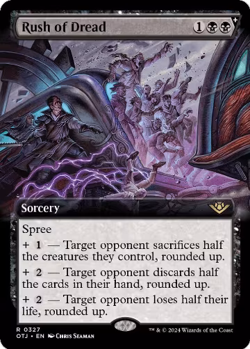 Rush of Dread (Extended Art) (327), Outlaws of Thunder Junction — Magic card price