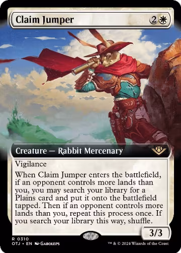 Claim Jumper (Extended Art) (310), Outlaws of Thunder Junction — Magic card price