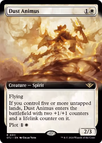 Dust Animus (Extended Art) (311), Outlaws of Thunder Junction — Magic card price