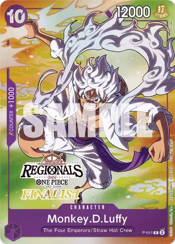 Monkey.D.Luffy (041) (Online Regional 2024 Vol. 2) [Finalist] (P-041), One Piece Promotion Cards — One Piece card price