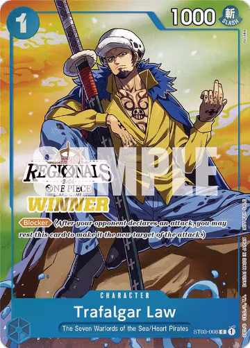 Trafalgar Law (Offline Regional 2024 Vol. 2) [Winner] (ST03-008), One Piece Promotion Cards — One Piece card price