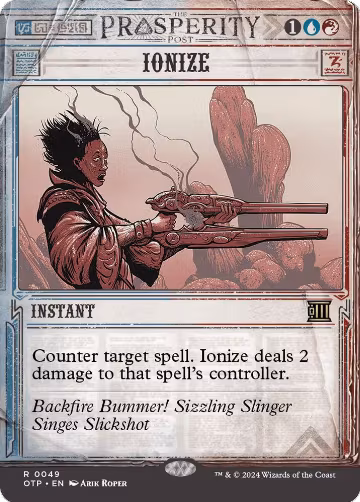 Ionize (49), Outlaws of Thunder Junction: Breaking News — Magic card price