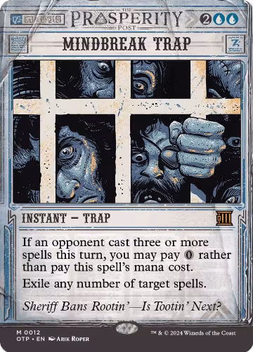 Mindbreak Trap (12), Outlaws of Thunder Junction: Breaking News — Magic card price