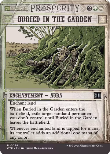 Buried in the Garden (38), Outlaws of Thunder Junction: Breaking News — Magic card price