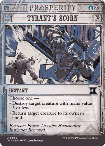 Tyrant's Scorn (56), Outlaws of Thunder Junction: Breaking News — Magic card price