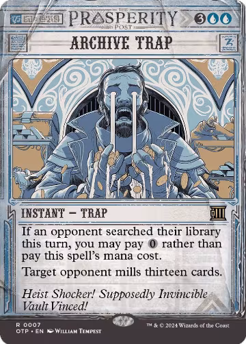 Archive Trap (7), Outlaws of Thunder Junction: Breaking News — Magic card price