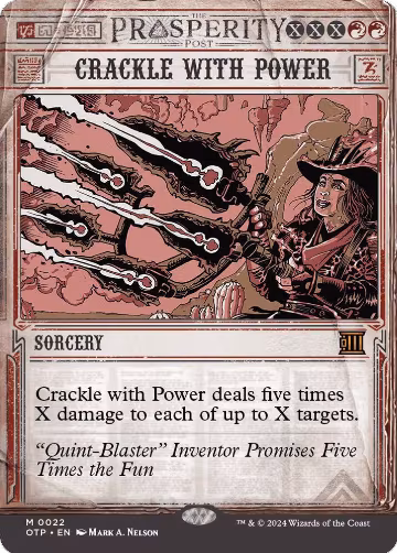 Crackle with Power (22), Outlaws of Thunder Junction: Breaking News — Magic card price