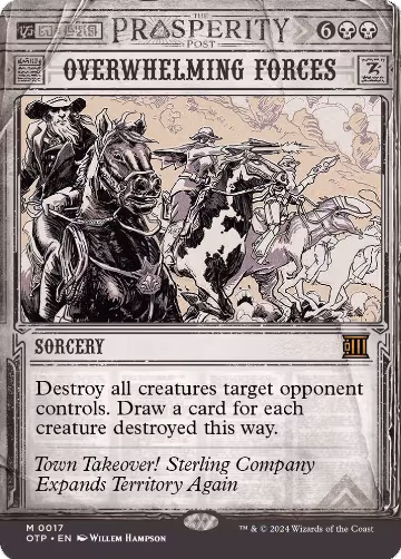 Overwhelming Forces (17), Outlaws of Thunder Junction: Breaking News — Magic card price