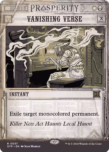 Vanishing Verse (57), Outlaws of Thunder Junction: Breaking News — Magic card price