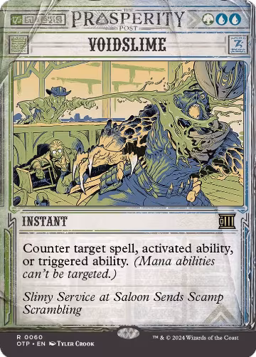 Voidslime (60), Outlaws of Thunder Junction: Breaking News — Magic card price