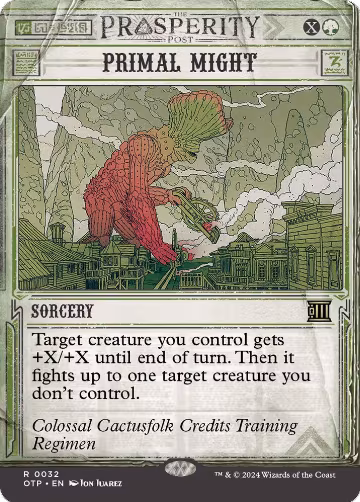 Primal Might (32), Outlaws of Thunder Junction: Breaking News — Magic card price