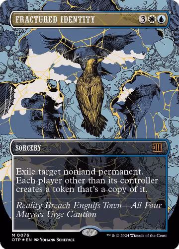 Fractured Identity (Textured Foil) (76), Outlaws of Thunder Junction: Breaking News — Magic card price