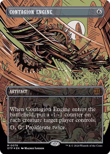 Contagion Engine (Textured Foil) (78), Outlaws of Thunder Junction: Breaking News — Magic card price