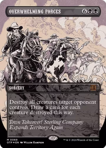 Overwhelming Forces (Textured Foil) (69), Outlaws of Thunder Junction: Breaking News — Magic card price
