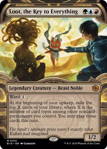 Loot, the Key to Everything (Showcase) (51), Outlaws of Thunder Junction: The Big Score — Magic card price