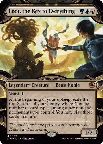 Loot, the Key to Everything (Showcase) (Raised Foil) (62), Outlaws of Thunder Junction: The Big Score — Magic card price