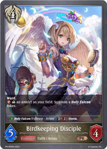 Birdkeeping Disciple (PR-069EN), Shadowverse: Evolve Promo Cards — Shadowverse card price