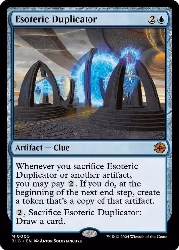 Esoteric Duplicator (5), Outlaws of Thunder Junction: The Big Score — Magic card price