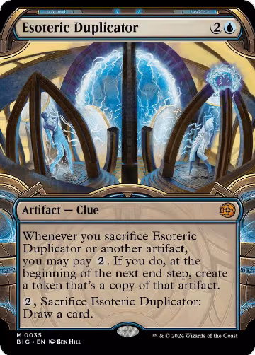 Esoteric Duplicator (Showcase) (35), Outlaws of Thunder Junction: The Big Score — Magic card price