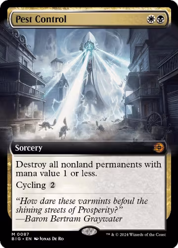 Pest Control (Extended Art) (87), Outlaws of Thunder Junction: The Big Score — Magic card price
