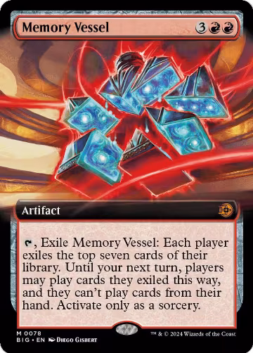 Memory Vessel (Extended Art) (78), Outlaws of Thunder Junction: The Big Score — Magic card price