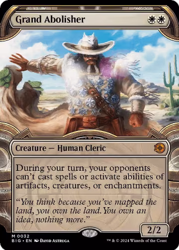 Grand Abolisher (Showcase) (32), Outlaws of Thunder Junction: The Big Score — Magic card price